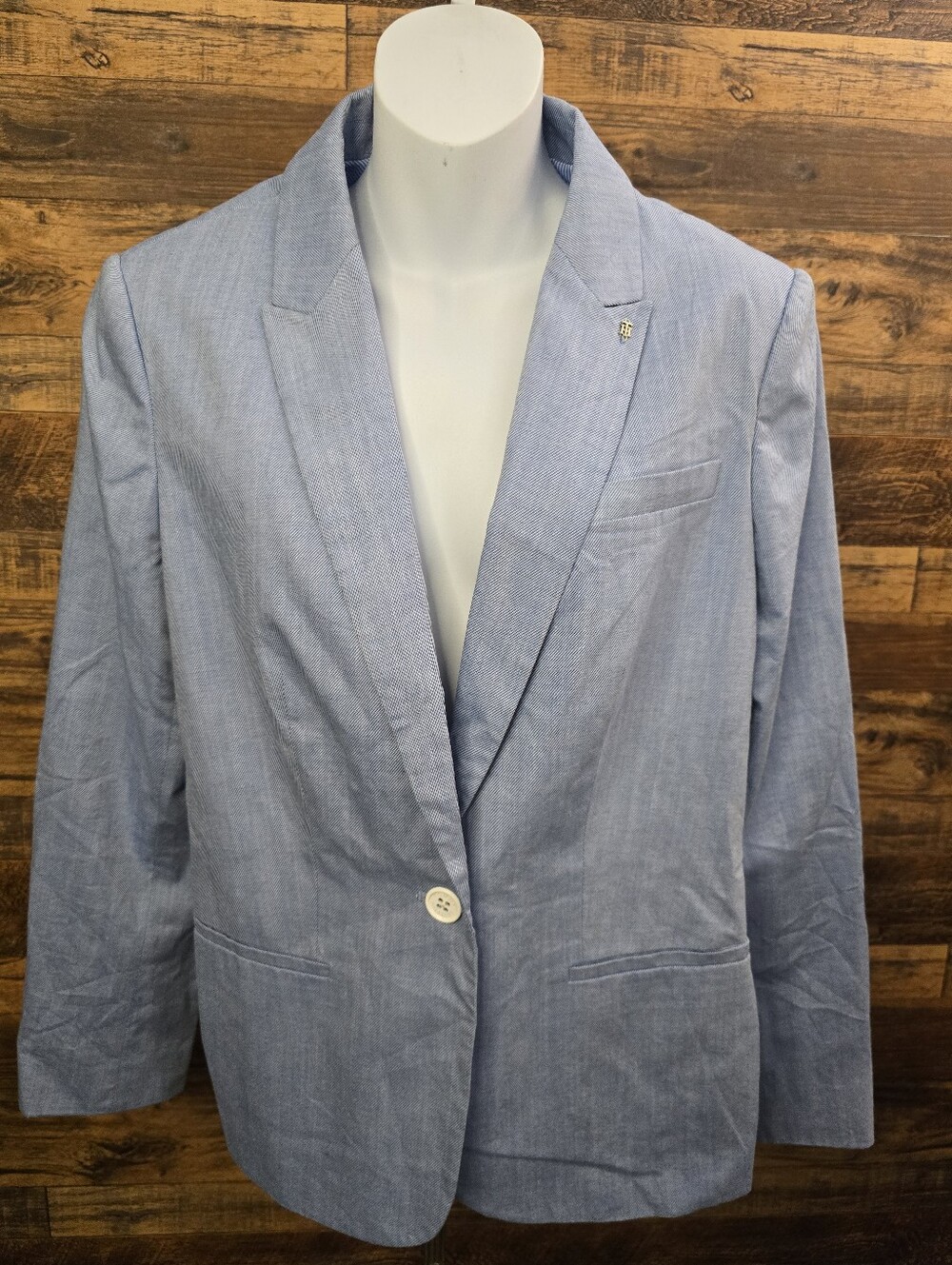 Tommy Hilfiger🇺🇸Light Blue Women's Blazer Jacket